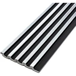 Рейка декоративна Wall Sticker PS 2900х120х12 мм Чорний зі сріблом SW-00002133