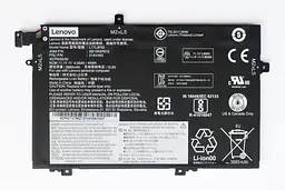 Акумулятор для ноутбука Lenovo ThinkPad E590 01AV463, 4050 mAh (45Wh), 3cell, 11.1V, Li-ion, чорний - мініатюра 2