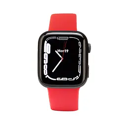 Сенсорні розумні жіночі смарт-годинник Smart Watch i7 Pro Max Red (17468) - мініатюра 2
