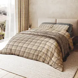 Підковдра МВМ My Home Тартан 220x200 см сіро-бежева (BL-DC-08 GRAY/BEIGE)