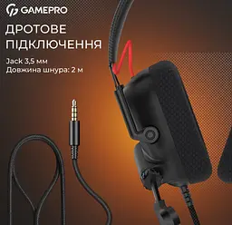 Ігрові навушники GamePro HS-120-B Mercury Genesis Black - мініатюра 4