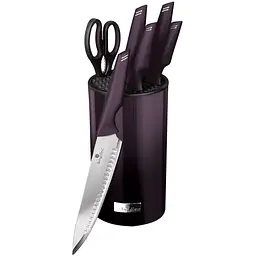 Набір ножів із 7 предметів Berlinger Haus Purple Eclipse Collection (BH-2798)