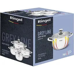 Набір посуду Ringel  Grey line 4 предмети (RG-6009) - мініатюра 5