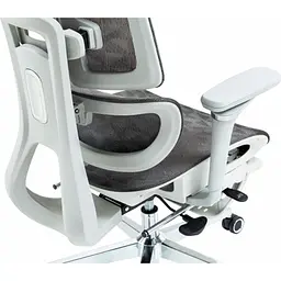 Офісне крісло GT Racer B-2450 White/Gray [121431] - мініатюра 10