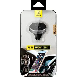 Магнітний автотримач Baseus Magnetic Air Vent SUGENT-MO01 - мініатюра 2