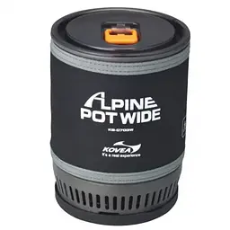 Система приготування їжі Kovea Alpine Pot Wide KB-0703W (газовий пальник + каструля) - мініатюра 3