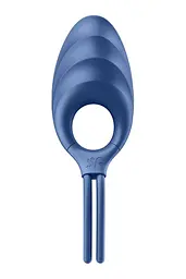 Ерекційне віброкільце-ласо Satisfyer Swordsman Blue, міцна фіксація, 10 режимів, потужний мотор - мініатюра 4