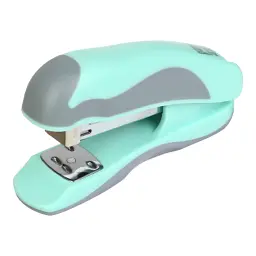 Степлер Buromax пластиковий PASTEL, 20 аркушів, (скоби №24, 26), 111 х 62 х 32 мм, м'ятний (BM.4215-38)