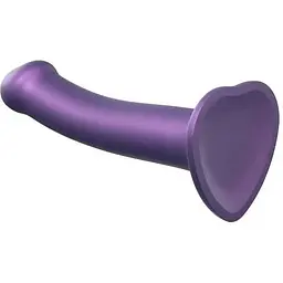 Насадка для страпону Strap-On-Me Mono Density Dildo Violet M, діам. 3.3 см - мініатюра 2
