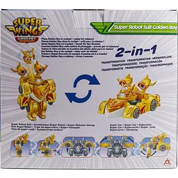 Ігровий набір Super Wings Super Robot Suit Золотий Хлопчик (EU770352) - мініатюра 5