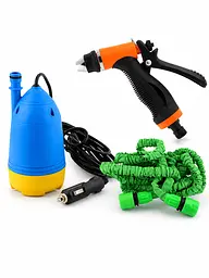 Портативна автомийка з насосом 80 W, шлангом 10 м і пістолетом-розпилювачем 12 V (49676056)
