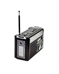 Радіоприймач на акумуляторі Golon RX-382 FM/AM/SW з ліхтарем LED Чорний (1756375728) - мініатюра 4