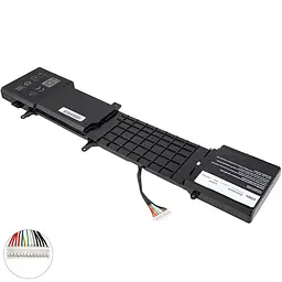 Акумулятор Dell 6JHDV (Alienware 17 R2, Alienware 17 R3, P43F) 14.8V 4400 mAh Black - мініатюра 2