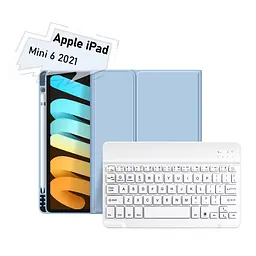Чохол до планшета BeCover with keyboard Apple iPad Mini 6 2021 Light Blue (712989)