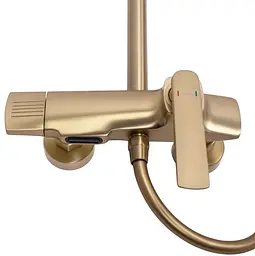 Душова система Rea Rebel brushed gold з виливом REA-P2414, Золотий - мініатюра 4