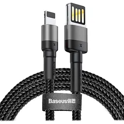 Кабель Baseus Cafule Lightning Special Edition 2.4A (1m) gray (CALKLF-GG1)