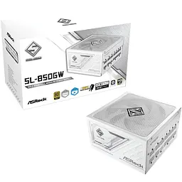 БЖ 850W ASRock SteelLegend White SL-850GW ATX 3.1 135mm, 80+ Gold, Fully Modular, Retail (SL-850GW)