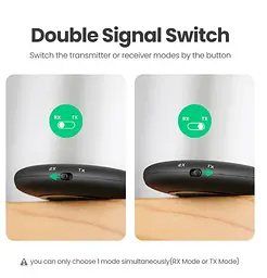 Bluetooth-адаптер Ugreen CM108 Bluetooth 5.0 приймач/передавач (40762) - мініатюра 3