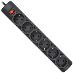 Мережевий фільтр живлення Defender 153, 3 m, 6 роз, black (99495)
