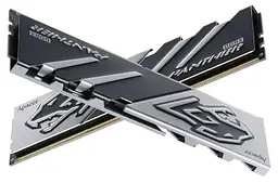 Пам'ять 16Gb x 2 (32Gb Kit) DDR5, 5600 MHz, Panther, Black/Silver, 40-40-40, 1.25V, з радіатором Apacer teh0020308 - мініатюра 2