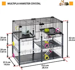 Клітка Ferplast Multipla Hamster Crystal для хом`яків та мишей - мініатюра 3