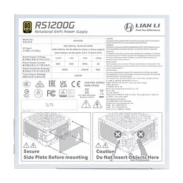 Блок живлення Lian Li 1200W RS Gold (G9P.RS1200G.WH00.EU) - мініатюра 8