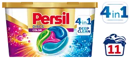 Диски для прання Persil Color 4 in 1 Discs Deep Clean Plus Active Fresh, 11 шт. (796702) - мініатюра 2