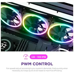 Кулер до корпусу NZXT F120RGB Duo - 120mm Dual- (RF-D12SF-B1) - мініатюра 10