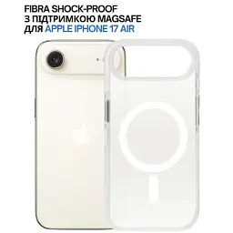 Чохол до мобільного телефона BeCover FIBRA Shock-Proof MagSafe Apple iPhone 17 Air White (715459) - миниатюра 4