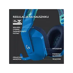 Комп'ютерна гарнітура Logitech Lightspeed Wireless RGB Gaming Headset G733 Blue (981-000943) - мініатюра 10