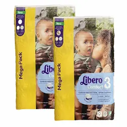 Дитячі підгузники Libero Comfort 3 (5-9 кг), 168 шт