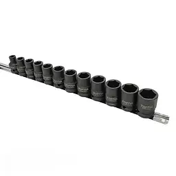 Комплект ударних головок на планці 1/2" 12 од. 8-22мм Toptul hoz0007614