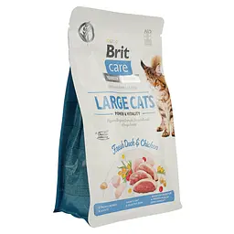 Сухий корм для котів великих порід Brit Care Cat GF Large cats Power&Vitality з качкою і куркою 0.4 кг - мініатюра 3
