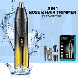 Тример для носа та вух VGR V-619 Gold [136485] - мініатюра 3