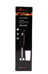 Блендер занурювальний Domotec MS-5102 (ручний з чашею 400 Вт, склянка) (1756375624) - мініатюра 6