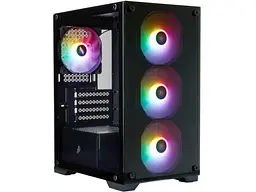 Корпус 1stPlayer X2-M-BK-4F7 Black