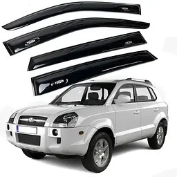 Дефлектори вікон вітровики Acrylic для Hyundai Tucson (JM) 2004-2010 Гнучкі