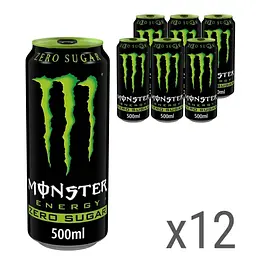 Напій енергетичний безалкогольний Monster Energy Zero без цукру з/б 0.5 л 12 шт.