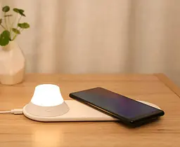 Бездротовий зарядний пристрій Xiaomi Yeelight Wireless із нічником - мініатюра 4