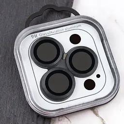 Захисне скло Metal Classic на камеру (у упак.) для Apple iPhone 14 Pro (6.1) / 14 Pro Max (6.7) Чорний / Midnight - мініатюра 6