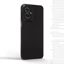Чехол-накладка для смартфона Motorola G55 5G противоударный, силиконовый, термополиуретановый (ТПУ), с защитой камеры и корпуса, черный, защита всего корпуса, ArmorStandart (ARM81199) - мініатюра 2