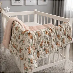 Плед дитячий MirSon Silky Waffle Little Jungle Friends 110х140 см (2200013892229) - мініатюра 3