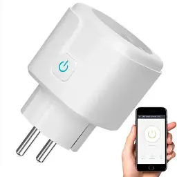 Розумна розетка Tuya Smart Wi-Fi 20А з лічильником електроенергії із підключенням до телефону - мініатюра 3