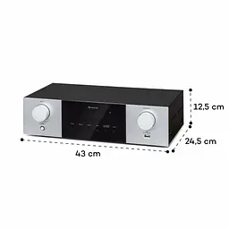 Стерео підсилювач Auna AMP-4000 DAB Hifi 400Вт (10038330) - мініатюра 6