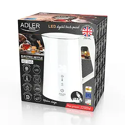 Електрочайник Adler AD 1345 White - мініатюра 7