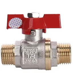 Кран кульовий прямий Solomon 1/2″ ЗЗ КБ PN40 B1420 - мініатюра 2