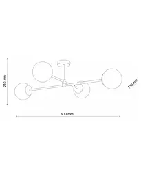 Люстра Tk Lighting 4607 Cadix G9 4x6W IP20 - мініатюра 3