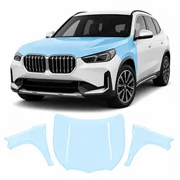 Антигравійна захисна бронеплівка за лекалами для BMW iX1 U11 2022- капот і передні крила