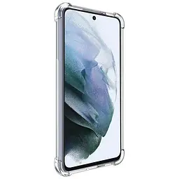 TPU чохол GETMAN Ease logo посилені кути Full Camera для Samsung Galaxy S21 FE Безбарвний (прозорий) - мініатюра 3
