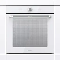 Духова шафа Gorenje електрична 77 л, A, пара, дисплей, макс.темпер.-300, білий - мініатюра 2